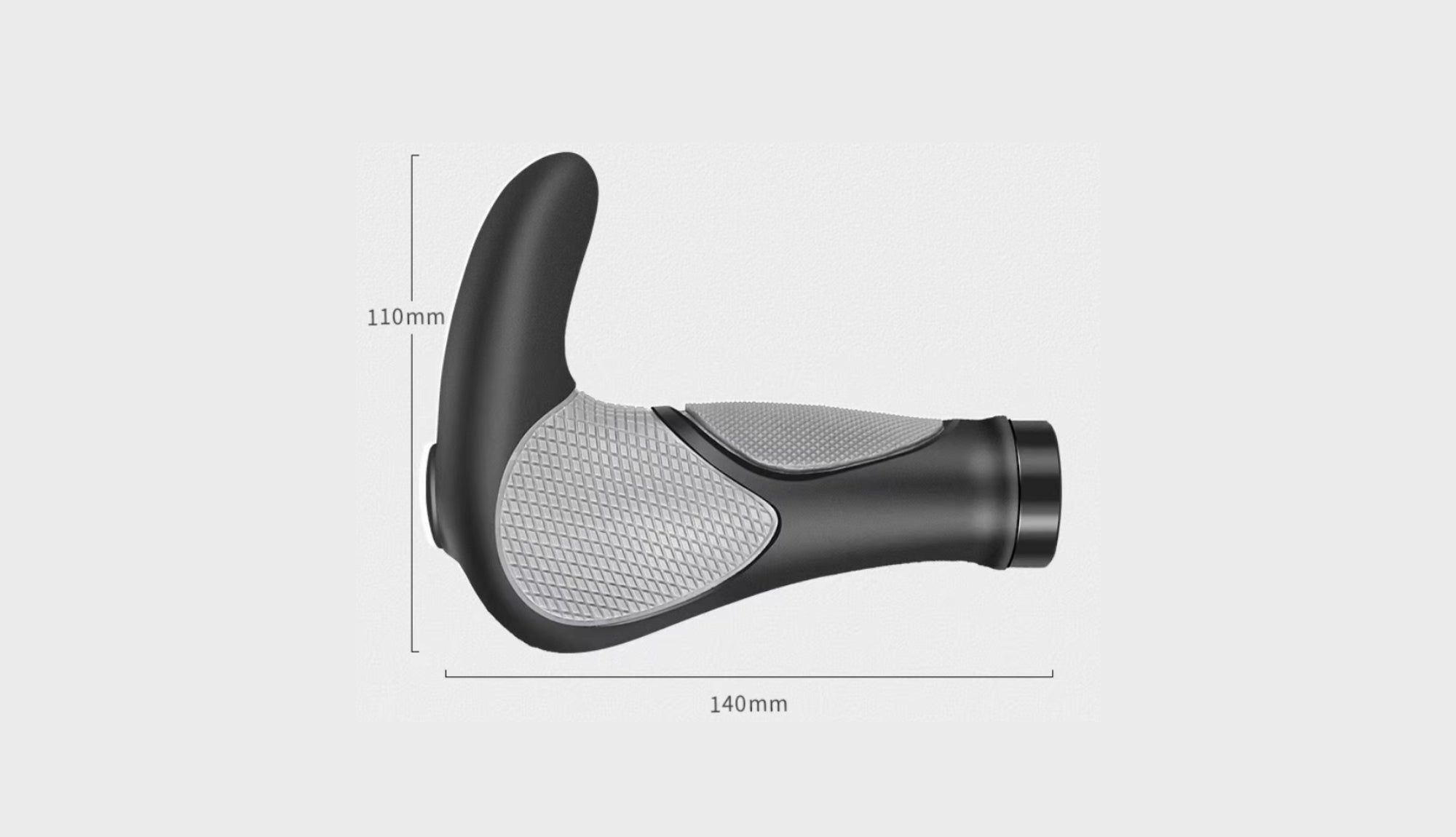 Bikes Ergonomic Handlebar Grips With Side Bar