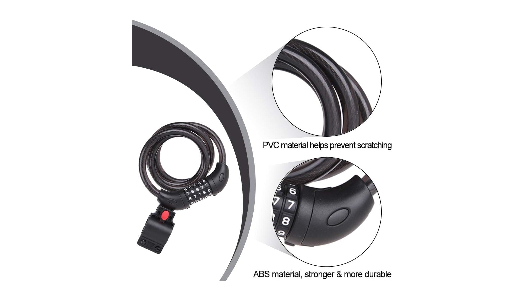 Bikes 5-Digit Combo Ebike Lock