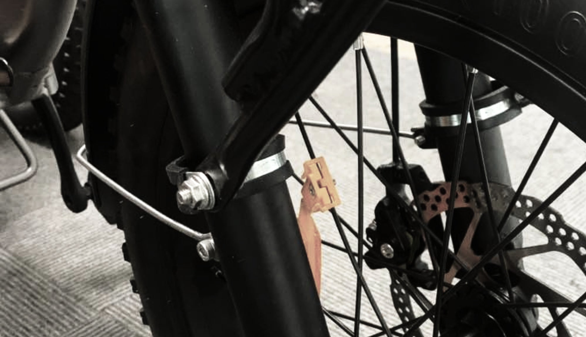 eBike Front Fork Mounting Clamp Rings (1 Pair)