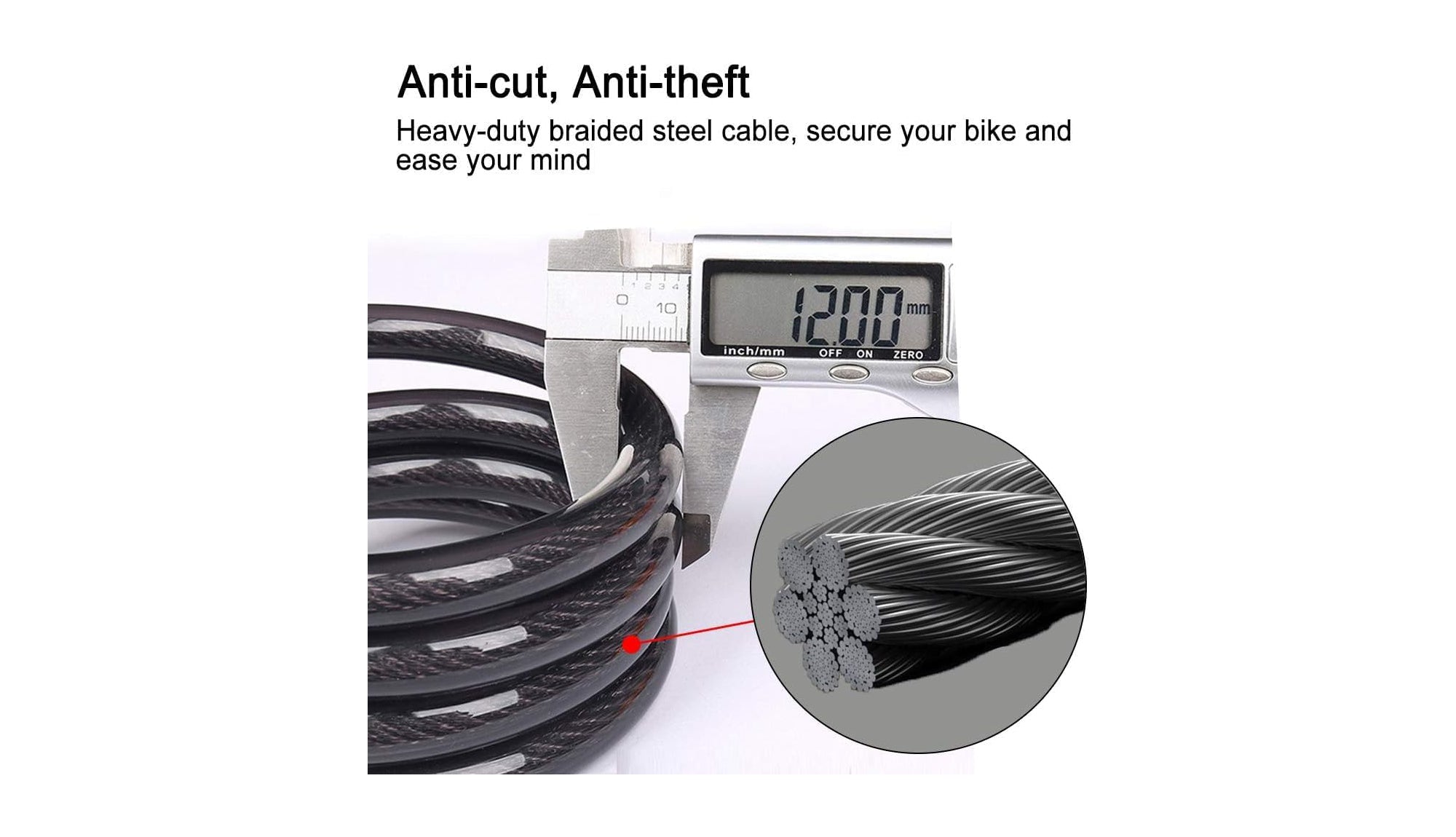 Bikes 5-Digit Combo Ebike Lock